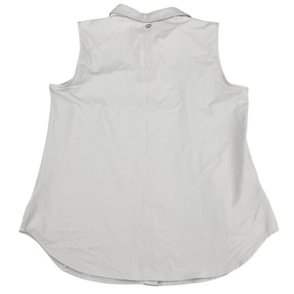 NWT EDDIE BAUER Women's Sleeveless Tech Shirt Sz Medium Gray - Picture 4 of 5